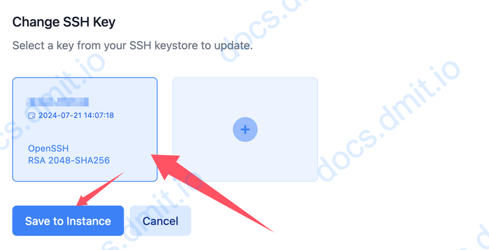 Select SSH Key
